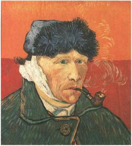 Self-Portrait-with-Bandaged-Ear-and-Pipe
