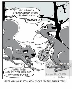 Pete was what you would call 'easily distracted....